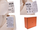 HERMES 爱马仕婴儿鞋 + 手套 白色 中性 穆顿 品牌 配件 未使用的 银藏