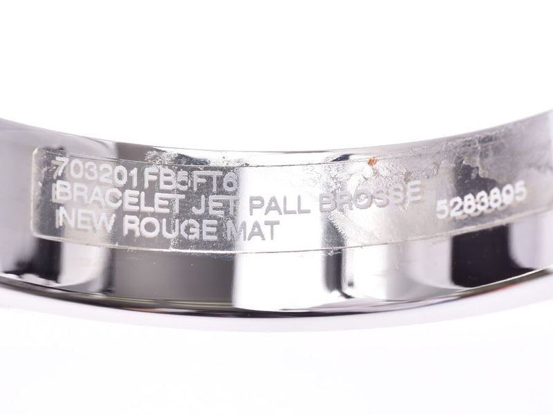 HERMES Hermes jet bangle rouge silver metal fittings unisex bracelet new article silver storehouse