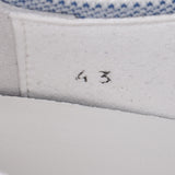 HERMES Size 43 Men's Sneakers White/Blue Men's Canvas/Leather Sneakers New Ginzo