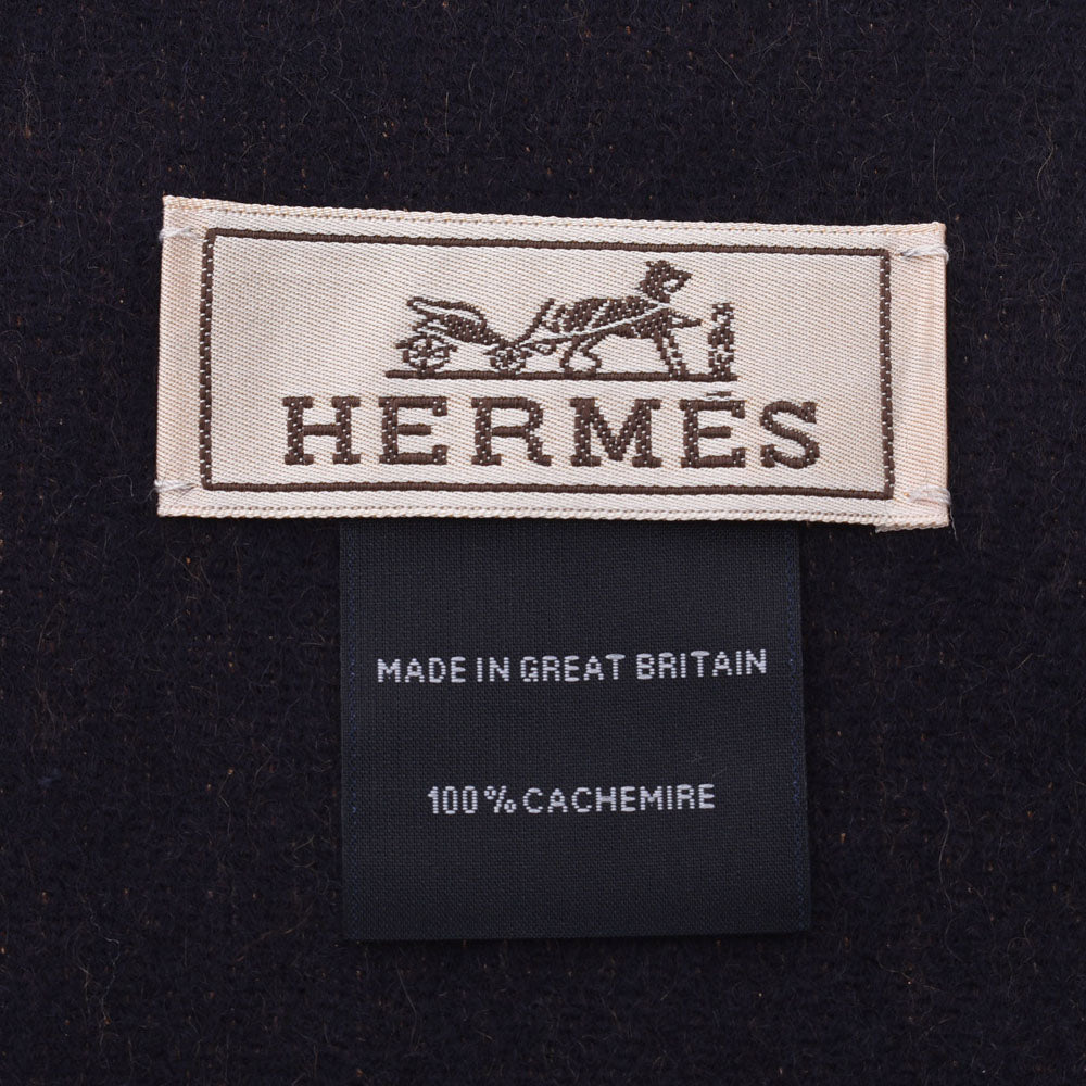 エルメス ベージュ/黒 ユニセックス マフラー HERMES – 銀蔵
