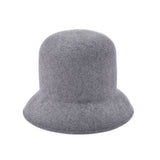 NINA RICCI Ninarich Curved Brim Hat Grey Women's Wool Hat Unused Ginzo