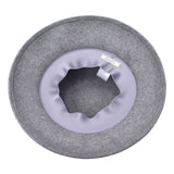 NINA RICCI Ninarich Curved Brim Hat Grey Women's Wool Hat Unused Ginzo