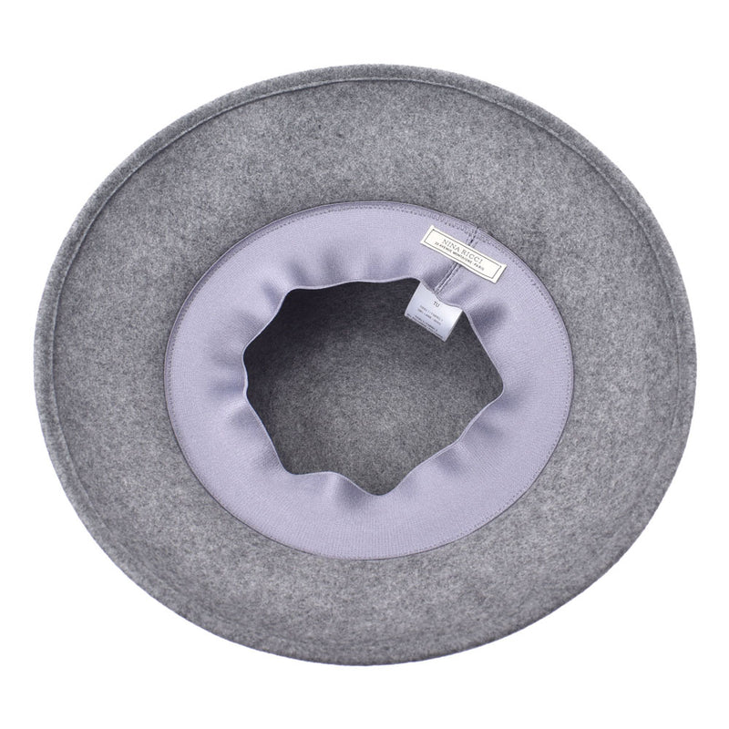 NINA RICCI Ninarich Curved Brim Hat Grey Women's Wool Hat Unused Ginzo