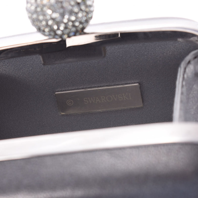 Swarovski Mini pochette Mini Gree silver hardware Ladies Leather Shoulder Bag