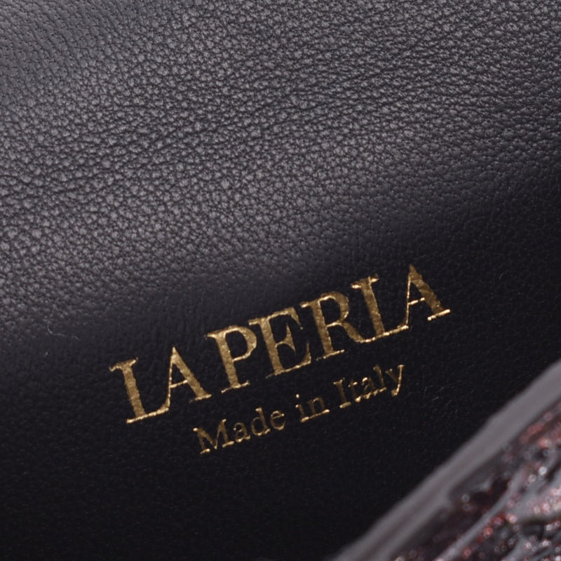 La Perla LA PERLA迷你pochette波尔多派金金属零件女士挎包A等级二手货银子店铺