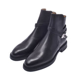 HERMES Size 43 Veo Short Boots Black Men's Calf Boots New Ginzo