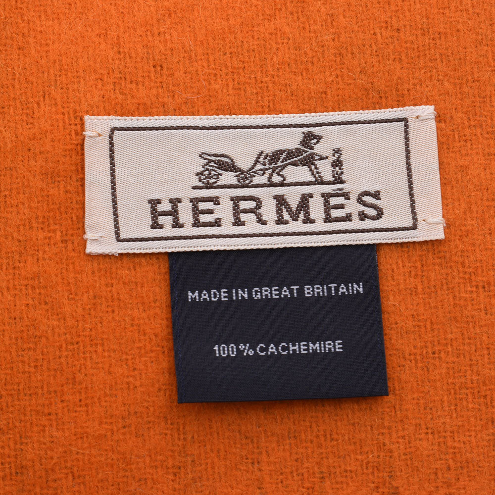 エルメスチェック柄 オレンジ系/青系/ピンク ユニセックス マフラー HERMES – 銀蔵オンライン