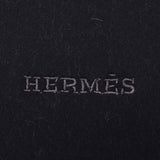 HERMES エルメス 黒/グレー ユニセックス カシミヤ100％ マフラー 新品 銀蔵