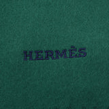 HERMES IMPRIME HERMES ODYSEE green unisex cashmere 100% brand new silver stock