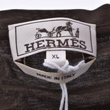 Hermes Odyssey men's T shirt Khaki XL / silk short sleeve shirt