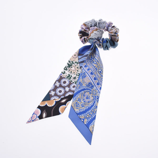 HERMES Hermes Shush Hair Accessories Blue Ladies Silk Other Accessories New Ginzo