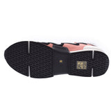 36 HERMES Hermes action size マルチカラーローズブビンガ / white / black Lady's leather / canvas sneakers new article silver storehouses