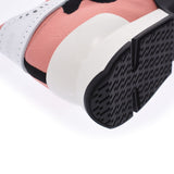 36 HERMES Hermes action size マルチカラーローズブビンガ / white / black Lady's leather / canvas sneakers new article silver storehouses