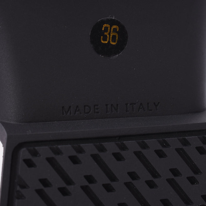 36 HERMES Hermes action size マルチカラーローズブビンガ / white / black Lady's leather / canvas sneakers new article silver storehouses