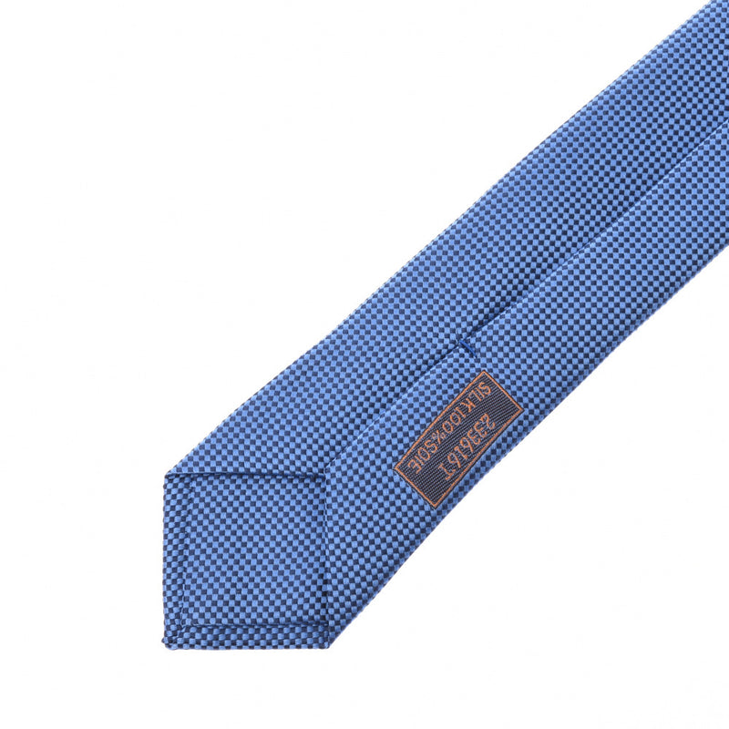 HERMES Blue Men's 100% Silk Tie New Ginzo