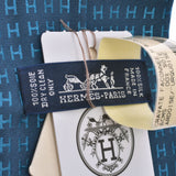 HERMES Hermes: H, H, Menz silk, 100 % necktie, new silver.