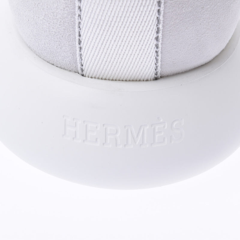 HERMES Hermes Men's Sneakers Size 43 White Men's Mesh/Leather Sneakers New Ginzo