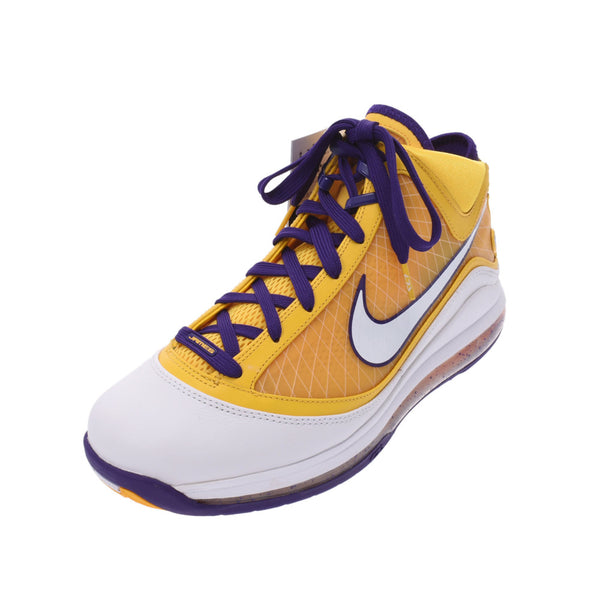 NIKE NIKE Lebron 7 QS Media Day 26.5cm Purple/Yellow CW2300-500 Men's Sneakers Unused Ginzo