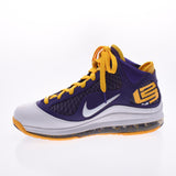 NIKE耐克Lebron 7 QS Media Day 26.5cm紫色/黄色CW2300-500男士运动鞋未使用Ginzo