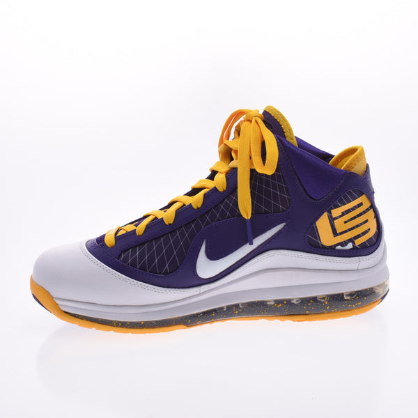 NIKE NIKE Lebron 7 QS Media Day 26.5cm Purple/Yellow CW2300-500 Men's Sneakers Unused Ginzo