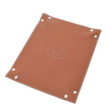 Hermes Hermes配件托盘双色茶/深蓝色银色Bruilding Z雕刻（2021年大约2021岁）英式皮革品牌配件新水池