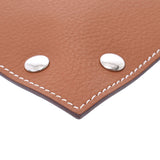 Hermes Hermes配件托盘双色茶/深蓝色银色Bruilding Z雕刻（2021年大约2021岁）英式皮革品牌配件新水池