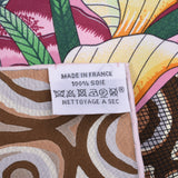 Hermes Hermes Calle 90 Zan Veggie River Marshin Pink / Multi Ladies Silk 100% Scarf New Sinkjo