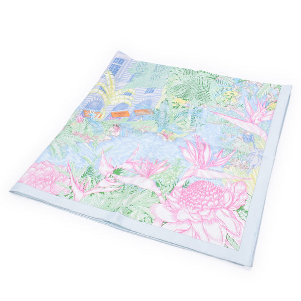 Hermes Hermes Cale 90 Voble Tropical Voluntary / Pink / Other Womens Silk 100% Scarf New Sinkjo