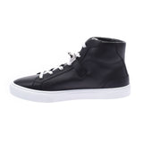 Hermes day dream high cut 42 black leather sneakers