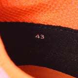 Hermes duel size 43 Pink / Dark Brown Mens knit / calf sneakers