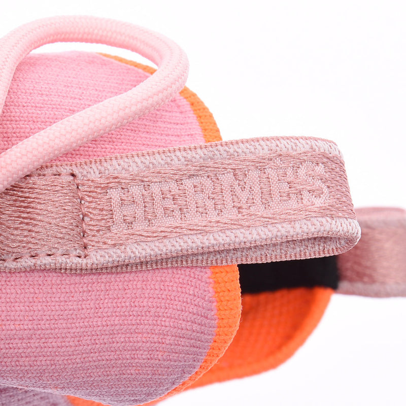 Hermes duel size 43 Pink / Dark Brown Mens knit / calf sneakers