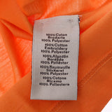 Hermes Hermes Cool Neck T-shirt Embroidered Orange Size M Men's Cotton 100% Short Sleeve Shirt New Sinkjo