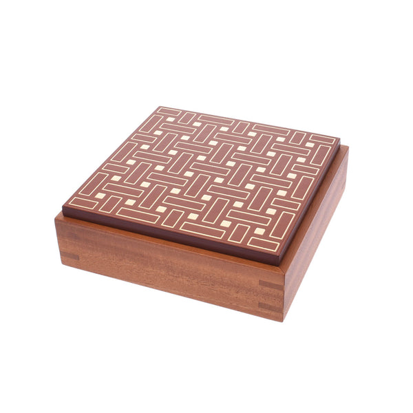 Hermes Hermes Mosaic Patterned Accessories Brown / Gold Unisex Mahogany Brand Accessories New Zinko