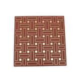 HERMES エルメス モザイク柄 蓋付き 小物入れ ブラウン/ゴールド ユニセックス マホガニー ブランド小物 新品 銀蔵