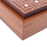 HERMES エルメス モザイク柄 蓋付き 小物入れ ブラウン/ゴールド ユニセックス マホガニー ブランド小物 新品 銀蔵