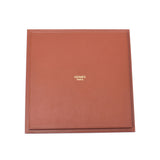 HERMES エルメス モザイク柄 蓋付き 小物入れ ブラウン/ゴールド ユニセックス マホガニー ブランド小物 新品 銀蔵