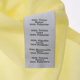 Hermes Hermes酷领口recon黄色大小42男士棉100％短袖衬衫新硅格林