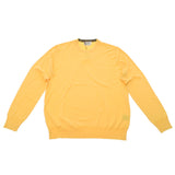 HERMES エルメス pull col rond クルーネックセーター 黄色 メンズ ウール100％ セーター 新品 銀蔵