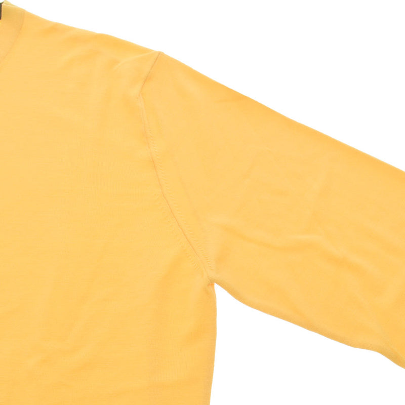 HERMES Hermes PULL COL ROND Crew Neck Sweater Yellow Men's Wool 100 % Sweater New Ginzo