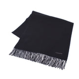 HERMES Hermes Rectovels Vicolor Black/Navy Unisex Cashmere 100 % Muffler New Ginzo