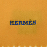 HERMES Hermes Space Univer City Yellow Unisex Cashmere 100 % Muffler New Ginzo