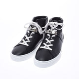 HERMES Hermes Dade Dream High Cut Size 41 1/2 Black Men's Leather Sneakers New Ginzo