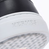 HERMES Hermes Dade Dream High Cut Size 41 1/2 Black Men's Leather Sneakers New Ginzo