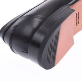 HERMES Hermes Destan Size 43 1/2 Black Silver Bracket Men's Calf Mokashin New Ginzo