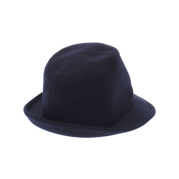 HERMES Hermes size 60 Navy blue men's cashmere 100 % Hat New Ginzo