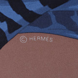 爱马仕爱马仕（Hermes Care Care）90爱马仕的故事棕色/海军女士丝绸100％围巾新金佐