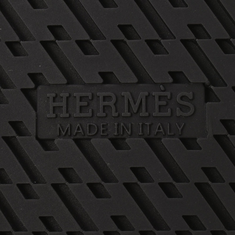HERMES エルメス Hモチーフ サイズ44 茶/黒 メンズ レザー サンダル 新品 銀蔵