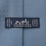 [父亲节50,000或以下] Ginzo New Hermes Hermes Hatter ht thats Blue Silk 100％领带