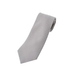 [Father's Day 50,000 or less] Ginzo New HERMES Hermes H pattern gray silk 100 % tie
