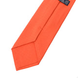 [父亲节50,000或以下] Ginzo New Hermes Hermes Hattern htates office橙色丝绸100％领带